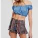 Free People Shorts | Free People Tribal Bohemian Lace Up Shorts Sz 8 | Color: Brown | Size: 8