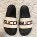 Gucci Shoes | Gucci Men Pool Slides Sandals Size 39 | Color: Blue/Red/White | Size: 39eu