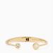 Kate Spade Jewelry | Kate Spade Gold Open Hinge Bangle | Color: Gold/White | Size: Os