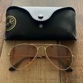 Ray-Ban Accessories | Brown Ray-Ban Aviators! Worn Once | Color: Brown/Gold | Size: Os