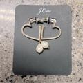 J. Crew Jewelry | J. Crew Rhinestone And Pearl Earrings. Nwt | Color: Gold | Size: Os