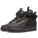Nike Shoes | Nike Air Force 1 Canvas Black On Black High Top Anthracite Basketball Sneakers | Color: Black | Size: 9