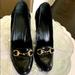 Gucci Shoes | Gorgeous Gucci Patent Leather Pumps! Size 7.5 Pre Owned In Good Condition. | Color: Black | Size: 7.5