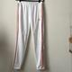 Adidas Pants & Jumpsuits | Adidas White Soccer Pants With Metallic Orange Stripes And Leg Detail- Size M | Color: Orange/White | Size: M