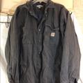 Carhartt Jackets & Coats | Mens Sz Xl Carhartt Gray Long Sleeve Snap Front Lined Chore/Barn Coat Pre-Owned | Color: Gray | Size: Xl