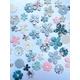 Die cut double sided flowers set of 50 for card making scrapbooking art journaling kids crafts