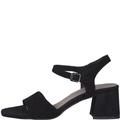 Tamaris Damen Sandaletten, Frauen Sandalen,leichter absatz,sommerschuhe,freizeitschuhe,offene schuhe,strandschuhe,elegant,BLACK,41 EU