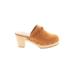 J.Crew Factory Store Mule/Clog: Tan Solid Shoes - Women's Size 6 1/2 - Round Toe