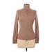 Shein Cardigan Sweater: Tan Solid Sweaters & Sweatshirts - Women's Size Medium