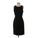 J.Crew Factory Store Casual Dress - Sheath: Black Solid Dresses - Women's Size 2