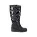 INC International Concepts Boots: Black Print Shoes - Women's Size 5 - Round Toe