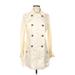 Rock & Republic Jacket: Mid-Length Ivory Solid Jackets & Outerwear - Women's Size 4