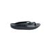 Telic Flip Flops: Black Shoes - Women's Size 8 - Round Toe