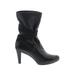 Stuart Weitzman Boots: Slouch Chunky Heel Casual Black Solid Shoes - Women's Size 9 - Round Toe