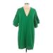 Zara Casual Dress - Shift: Green Dresses - Women's Size Large