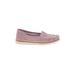 Lamasini Flats: Pink Solid Shoes - Women's Size 6 - Almond Toe