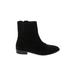 Rebecca Minkoff Ankle Boots: Black Solid Shoes - Women's Size 8 - Almond Toe