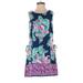 Lilly Pulitzer Casual Dress - Mini High Neck Sleeveless: Blue Floral Dresses - Women's Size 00