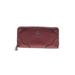 Coach Factory Leather Wallet: Pebbled Burgundy Solid Bags