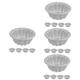 Alipis 20 Pcs Floret Cake Non Stick Baking Pan Jelly Cup Muffin Tin Heat- Jelly Molds Household Baking Metal Cake Pan Egg Tart Aluminum Alloy Anodized Aluminum