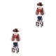 Toyvian 10 Pcs Cosplay Clothes for Party Pretend Play Suit Role-play Dress for Boy Fancy Dress for Boy Costume Long Sleeve 5 Piece Set Child