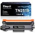 Timink TN-2510 High Performance Toner Compatible with Brother TN2510 for HL-L2400DW HL-L2445DW DCP-L2660DW DCP-2620DW MFC-L2800DW MFC-L2860DW Laser Printer (1 Black, 1200 Pages per Toner)