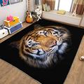 PICUAL Rugs Living Room Animal Tiger 120x170 cm Area Rugs for Bedroom Modern Large Short Pile Rugs Carpet Non-Slip Soft Living Room Rugs Room Decor