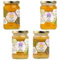 Quince Honey Farm Honey Pick N Mix - Choose From 3+ Flavours |Westcountry Honey - Clear, Devon Honey - Clear, Devon Honey - Set - Gift Set for Honey-Lovers Pack of 4 x 340g