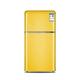 AQQWWER Mini Fridges Color Small Refrigerator, Small Home Office Red Refrigerator, Two-door Refrigerator (Color : Yellow)
