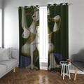 TOANGWALL Pablo Picasso Style Blackout Curtains for Living Room Bedroom Home Decor Mujer PeináNdose Thermal Insulated Window Drapes 2 Panels W90xL90in