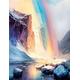 Paint by Numbers for Adult,Rainbow Scenery DIY Oil Painting Kit for Adults(with Frame)20x26in,Painting by Number Kit Canvas Acrylic Pigment Drawing Arts Craft for Home Decorations Gifts 50x65cm