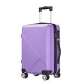 NESPIQ Business Travel Luggage Hardcase Luggage Suitacse with Spinner Wheels,Spinner Wheels Lightweight Hardshell Light Suitcase (Color : Purple, Size : 24in)