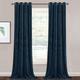 StangH Navy Blue Velvet Curtains 102 inches Room Darkening for Boys Bedroom, Soft Heavy Thermal Insulated Window Treatment Classic Home Decor for Office/Living Room, W52 x L102, 2 Panels