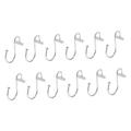 Ciieeo 48 Pcs Bathroom Curtain Hook Retro Shower Curtain Shower Curtain Hook Curtain Holders Creative Curtain Hooks Metal Hanger Towel Holder Stand Shackle Hitch Iron Curtain Ring Alloy