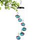 2024 New Charming Wind Chimes Hummingbird Feeders Garden Decor for Outside，Delightful Bird Watching Experience with Hanging & Window Attachable Bird Feeders (Blue)