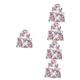 HEMOTON 5 Sets Swaddle Receiving Blanket with Hat Muslin Blankets Swaddle for Flower Newborn Wrapping Cloth Girl Cotton