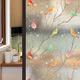 Window Privacy Film Window Privacy Film Stained Glass Window Film Non Adhesive Static Glass Film Bird Pattern Decor Frosted Glass Window Film Window Film Decorative (Size : 90x100 cm)