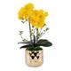 Decor Artificial Flowers With Vase Artificial Flowers Phalaenopsis With Planter Large Artificial Orchid In Vase Fake Flower For Living Room Arrangements Faux Flowers Arrangements Ornaments small gift