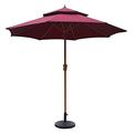 KLLJHB Umbrella Parasol,Sun Parasol Umbrella Garden Parasols 9ft / 270cm Garden Patio Table Umbrella with Crank Handle, Sun Shelter 70+ for Terrace, Balcony,