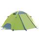 AQQWWER Tents Lightweight Tent Outdoor Camping Hiking Tents with Carry Bag 2-3 Person Double Layer Backpack Compact Tent (Color : Green)