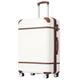 24in Carry on Luggage with Spinner Wheels Lightweight Hardshell Expandable Luggage with TSA Lock Travel Rolling Luggage Suitcase for Men Women, White, One Size, Lightweight