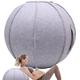 Pilates Yoga Ball Chair Yoga Ball Office Chair, Balance Ball Chair Lightweight Self-Standing Ergonomic Posture Activating Exercise Ball Solution with Attractive Cover Seat (Color : White Gray, Size