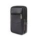 AQQWWER Waist Bag Men Belt Bag Male Zipper Leather Phone Pouch Bags Waist Bag Fanny Packs 5.5inch 6 inch Phone Bag Case Man Purse Case (Color : Black Small)