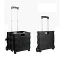 shopping cart foldable shopping trolley Foldable Shopping Trolley,Collapsible On Wheels Storage Crates Cart With Lid And Telescopic Handle Portable Storage Utility Cart