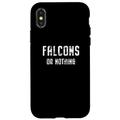 Hülle für iPhone X/XS Falcons Lover, Falcons or Nothing