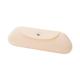 Yangyou Silicone Makeup Brush Holder Travel Cosmetic Bag: Soft Portable Cosmetic Face Brushes Holder Cream Color