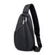 HJGTTTBN Chest bag Men Oxford Cloth Chest Bags Outdoor Small Backpack Zip Shoulder Bag Crossbody Bag (Color : Schwarz)