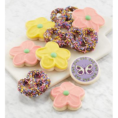 Buttercream Frosted Spring Cookies & Pretzels by Cheryl's Cookies