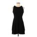 Xhilaration Casual Dress - Mini: Black Solid Dresses - Women's Size Medium