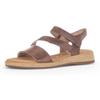 Sandalette GABOR "RHODOS", Damen, Gr. 42, braun, Kalbsleder, klassisch, Schuhe, Sommerschuh, Sandale, Keilabsatz, in Komfort-Schuhweite G (=weit)